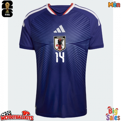 Japan Junya Ito #14 Replica Home Stadium Shirt World Cup 2026 Short Sleeve